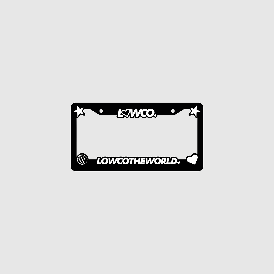 Lowco The World USDM License Plate Frame